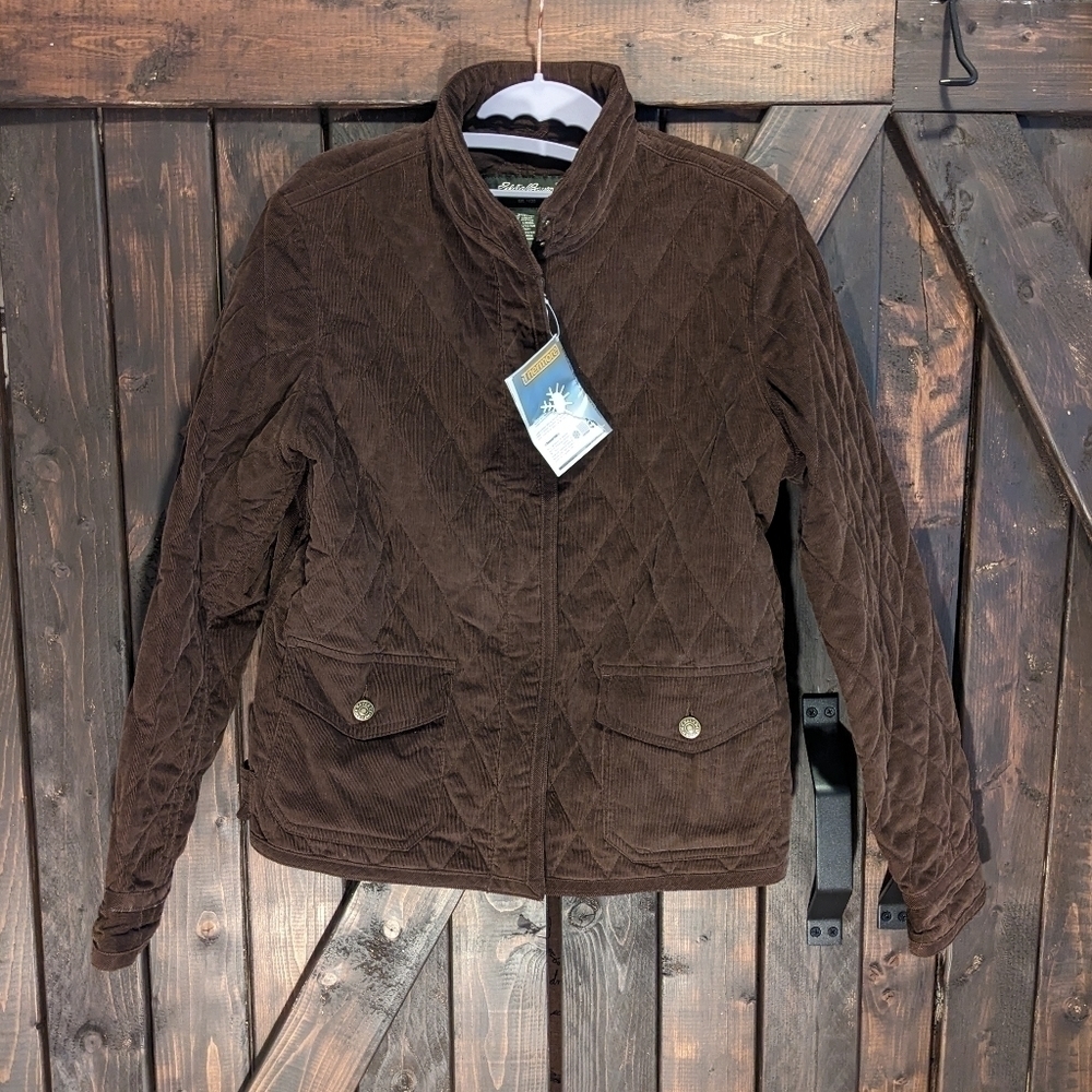 Eddie Bauer Brown Quilted Jacket
